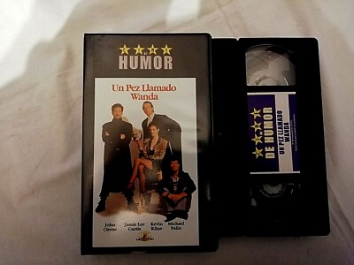Un Pez Llamado Wanda VHS Cine  tape cinta Jamie Lee Curtis metro goldwyn mayer