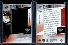 2023-24 SP Game Used Hockey Banner Year Stadium Series Sonny Milano