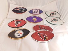 NFL Prismatic Football Stickers Steelers Falcons Patriots Dolphins Giants Viking