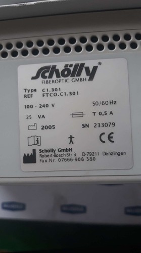 FLEXISCOPIO SCHÖLLY FIBRA ÓPTICA C1.301 FTCO.C1.301 50 60HZ 25 VA 100- 240V C1 301 - Imagen 7 de 12