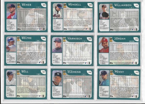 2001 Topps Baseball card singles #1 - #200 U-Pick to complete set - Picture 331 of 397