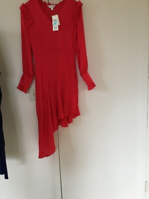 miss selfridge red dress Miss Selfridge satin back detail maxi slip dress in red