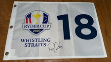 Patrick Cantlay signed 2020 Ryder Cup Flag USA Patrick Cantlay signed 2020 Ryder Cup Flag USA