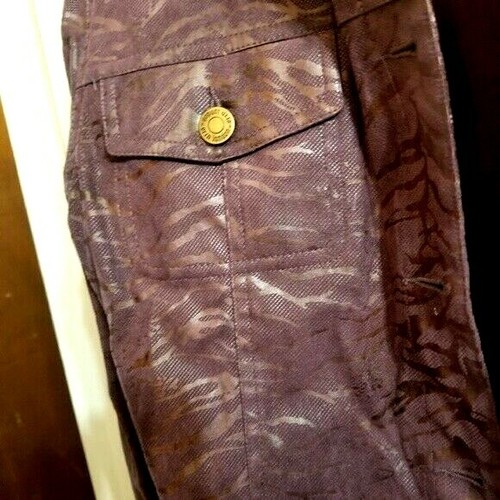Erin London Purple Animal Print Jacket Size M - Picture 4 of 6