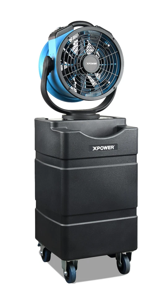 XPOWER Außenluftzirkulator mit Pumpe &Tank und Nebel Axialgebläse mehrfunktional - Bild 4 von 4