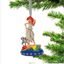 Disney Store Sketchbook Ornament 2021 Ariel Flounder Sebastian Scuttle