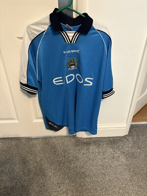 ウェア Manchester City  Uniform 1999/2000 man city retro home shirt 1999/00 | eBay UK