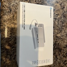 Mac Mini Dock Support M.2 NVMe/SATA SSD, 5 in 1 USB C Hub for Mac Mini, Mac M...