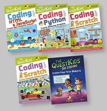 QuestKids coding books: 5-book set