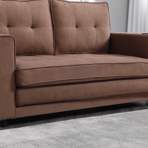55" 3-in-1 Upholstered Futon Convertible Floor Sofa Bed Foldable Loveseat Daybed - Picture 15 of 17