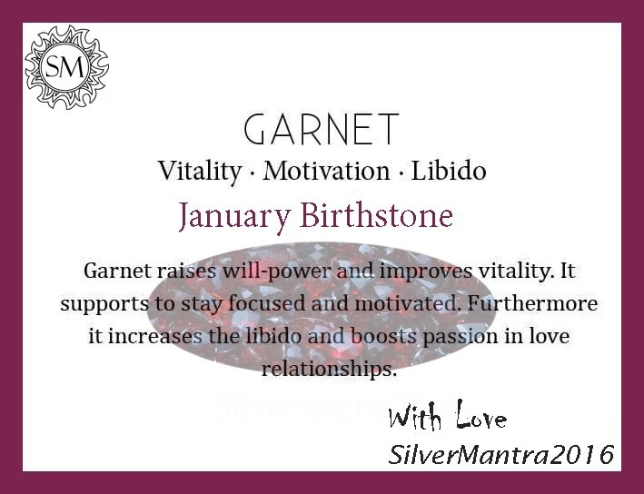 Natürlich Granat Edelstein 925 Silber Ringe Größe 7 Weihnachtsgeschenk Schmuck - Bild 4 von 4