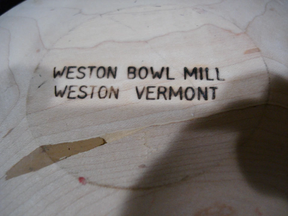 3 New-Weston Bowl Mill Vermont Wooden Bowls Unseasoned 1-7", 1-7" Ladle, 1-9" - Image 2 of 4