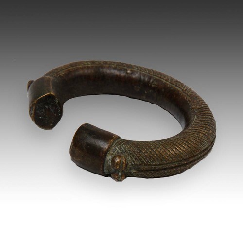 BRACELET CURRENCY BRONZE ADORNMENT LOBI PEOPLE BURKINA FASO WEST AFRICA 20TH C. - Picture 5 of 5