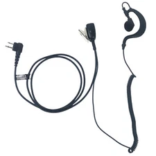 Acoustic Tube Walkie Talkie 2Pin Earpiece Headset Mic PTT Two Way Security Radio