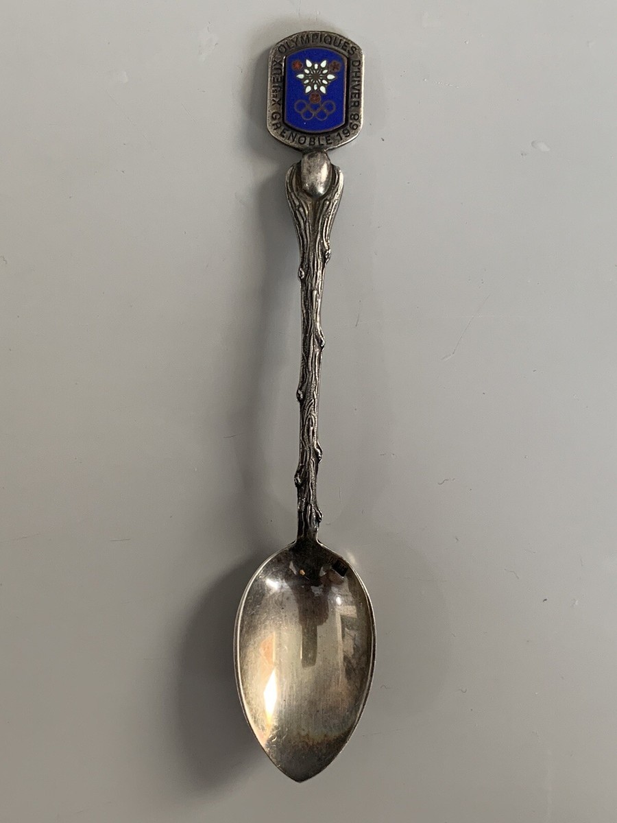 Cuillère Collector Jeux Olympiques Grenoble 1968 – Métal Argenté, France, état Impeccable