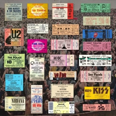 Vintage Concert Ticket waterproof sticker bomb - Image 1 of 4