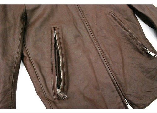 UNITED ARROWS BEAUTY & YOUTH Horsehide Leather Riders Jacket men L from JP - Picture 6 of 12