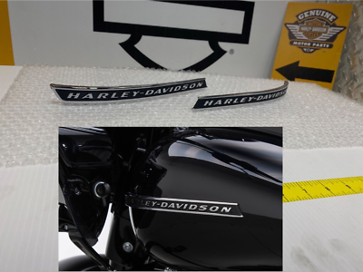 OEM🔥Left & Right Harley CVO Emblems Gas Fuel Tank Touring Softail
