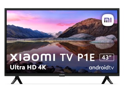 Xiaomi TV P1E 43 4K UHD Android TV Dolby Audio HDR10 60Hz Bluetooth Wi-Fi