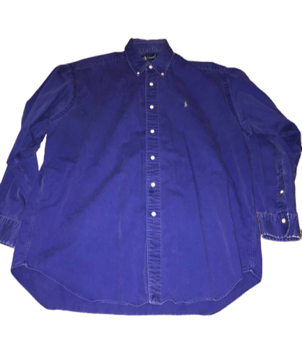 Ralph Lauren 100% Cotton Men's Button-Down Size L Color Blue G13 | eBay