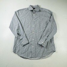 Bonobos Button Down Shirt Long Sleeve Blue Floral Stretch Men  s Size 15.5-33