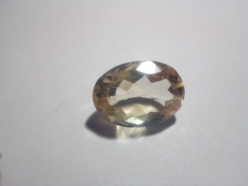 echter leicht honiggelber natürl. Citrin oval facet ca 13,5x19 mm ca. 15,7ct - Bild 3 von 5