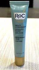 ROC MULTI CORREXION HYDRATE + PLUMP EYE CREAM 0.6 OZ (17.7 ml) - New W/O Box