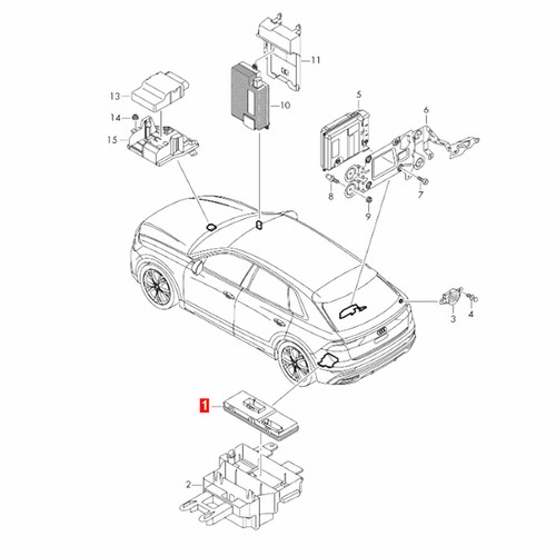 New Rear Tailgate Trunk /Liftgate Control Module Unit for Audi Q5 SQ5 2019-2023 - Picture 2 of 7