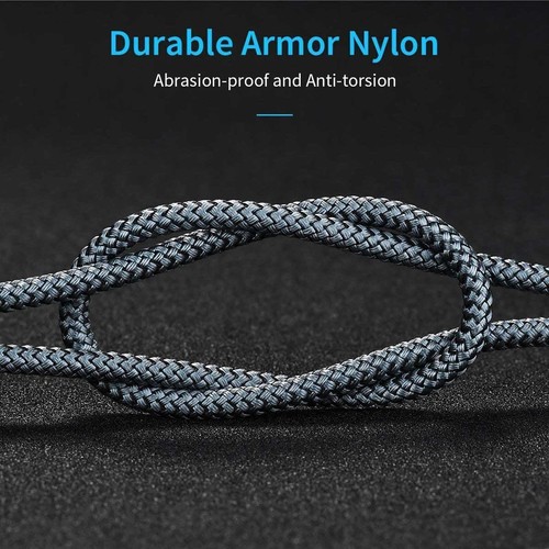15cm 1m 2m Braided Type C to USB Type A 3.1 short 3A USB-C Male Data Cable S22+ - Picture 8 of 11