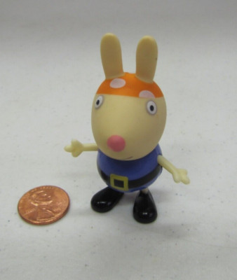 Peppa Pig Richard Rabbit Pirate Mini Figure Doll Jazwares Friends Toy ...
