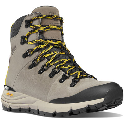 Danner Womens Arctic 600 Side-Zip 7'' Damen-Winterschuhe Schuhe M Grau Gelb NEU