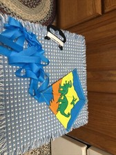 Vintage Kite Small Dinosaur Rare Go Fly Haddam CT Colors 10  Connecticut Dino