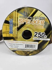 Car Home Audio Speaker Wire Transparent Clear Cable 14AWG 250ft 14/2 Gauge