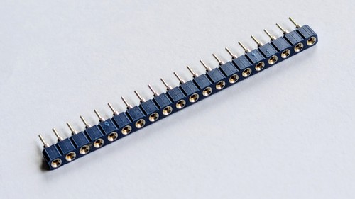 Pack of *10pcs*, 20 Way PCB Socket Strips, SIL, Turned Pin - Picture 2 of 2