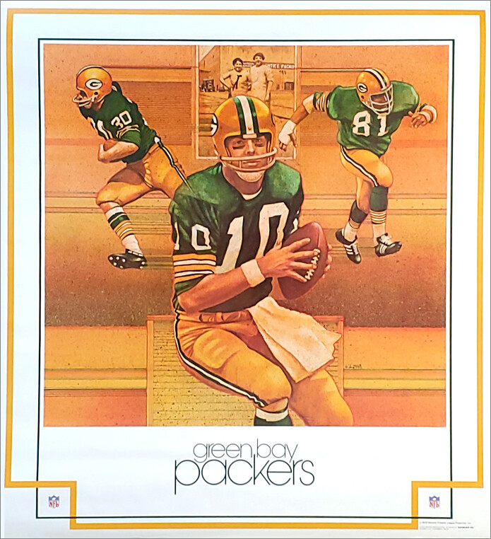 Green Bay Packers DAMAC 1979 NFL Team Vintage Original 23x25