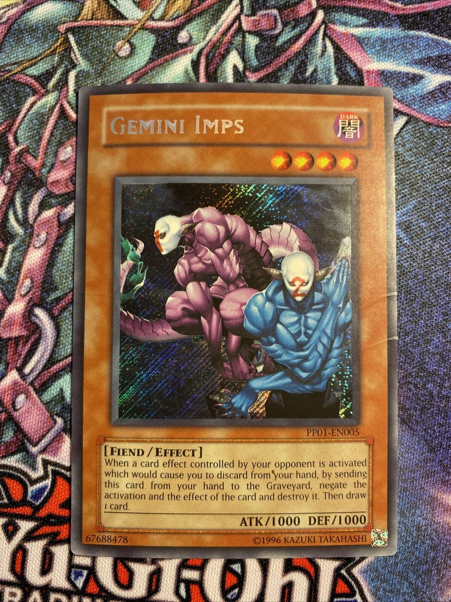 (AA) YUGIOH! GEMINI IMPS-SECRET RARE-PP01-EN008 HP