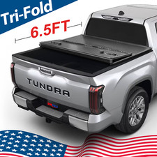 Frp Hard Tri-fold Bed Tonneau Cover Truck Bed For 2022-2025 Tundra 6.5ft