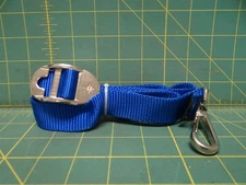 Suncor Hanging Strap Kit Stainless Steel 1" X 48" Swivel Clip Star Adjuster Blue