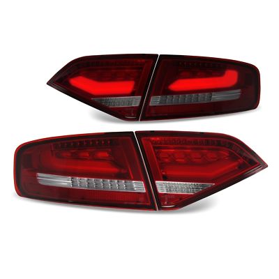 Original LED lightbar taillights red set left right for Audi A4 B8 8K limo