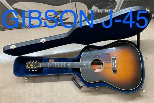 Gibson J-45 Electro Acoustic Guitar USA w/Case From JAPAN
