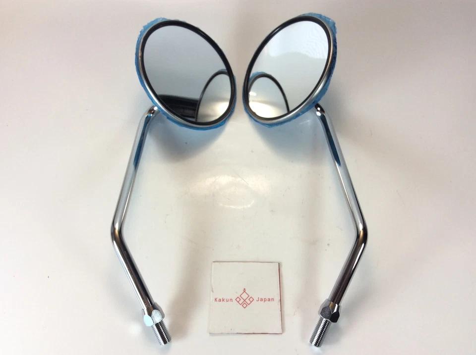 Juego de espejos retrovisores Kawasaki OEM MachIII H1 H2 G3 G4 S1 S2 S3 de Japón Foto 4 de 4