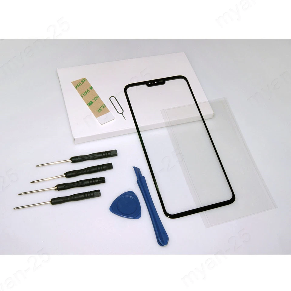 Repuesto de pantalla de lente de vidrio exterior frontal para Verizon LG V40 ThinQ LM-V405UA Foto 4 de 4