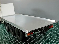 19 Aluminum Flat Bed Flatbed Sectiononly For Tamiya 114 Rc King Grand Hauler