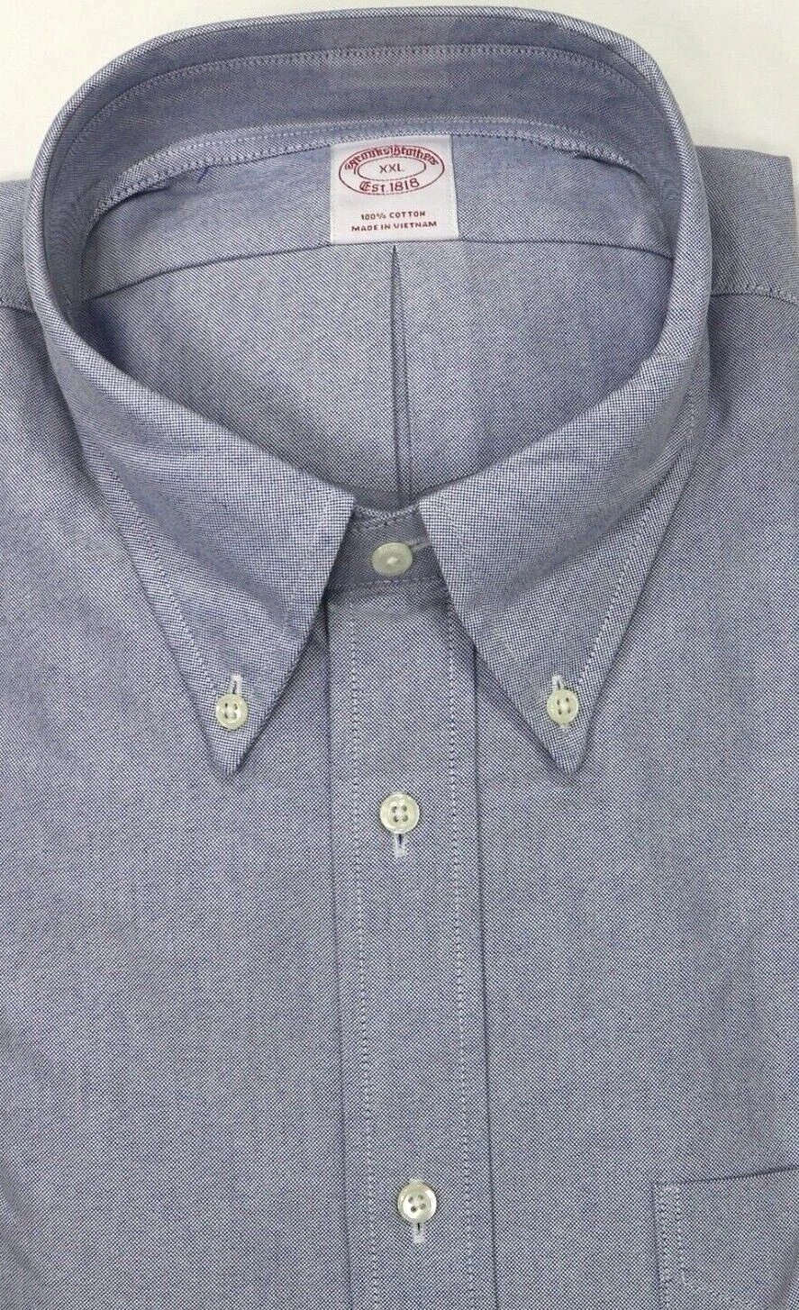 Brooks Brothers Regular The Original Polo Oxford Shirt XXL All Cotton