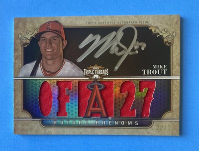 2013 Topps Triple Threads Mike Trout Future Phenoms Relic Auto /25