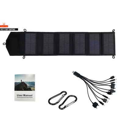 Solarpanel 1000W USB Typ-C Handy Laden Wasserdicht Outdoor Wandern Cam