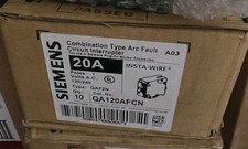 10 New Siemens QA120AFCN Arc Fault Circuit Breaker AFCI 20A 1-Pole New 20 Amp 