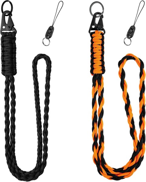 Paracord SchlüSselanhäNger 2 StüCk UmhäNgeband SchlüSselband FüR SchlüSsel-image