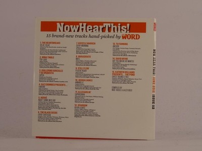 NOW HEAR THIS JUNE 2012 THE WORD (493) 15 Track Promo CD Album including Card Sl