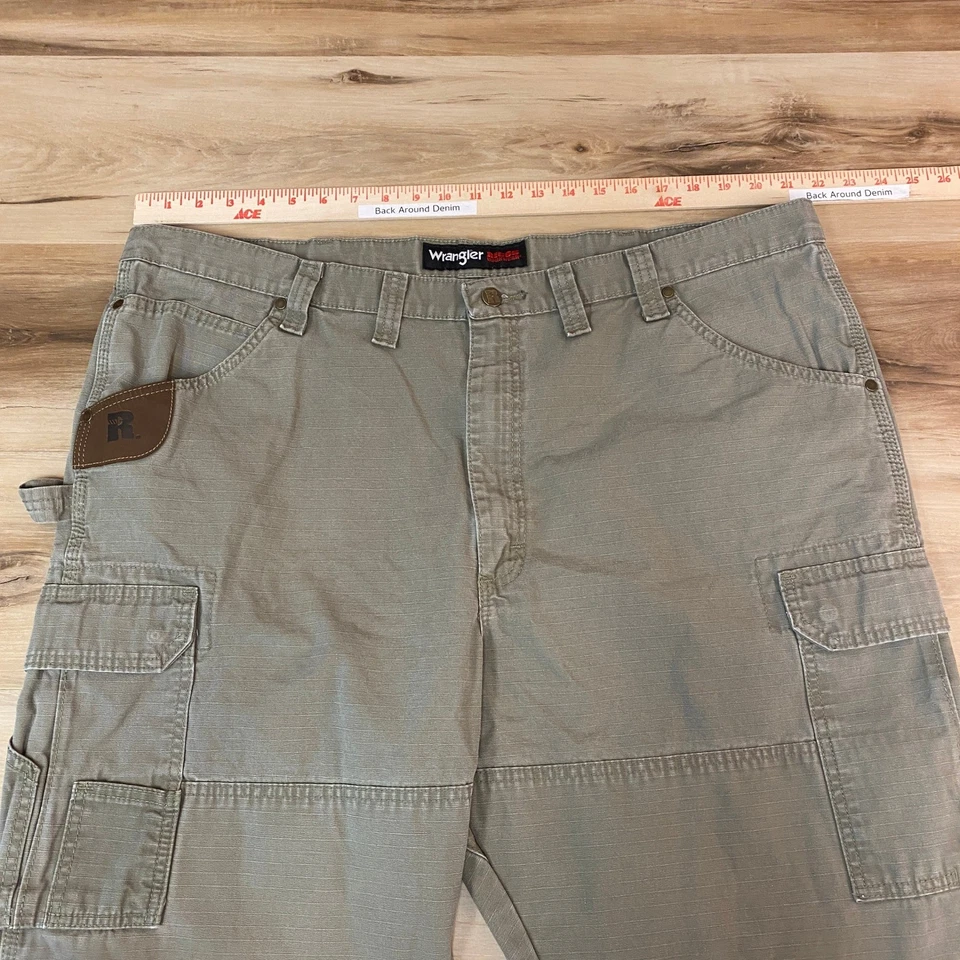 Pantalones cargo Wrangler RIGGS Workwear para hombre beige 44x30 mezcla de algodón trabajo Foto 2 de 4